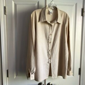 Coldwater Creek Linen Blend Shirt
